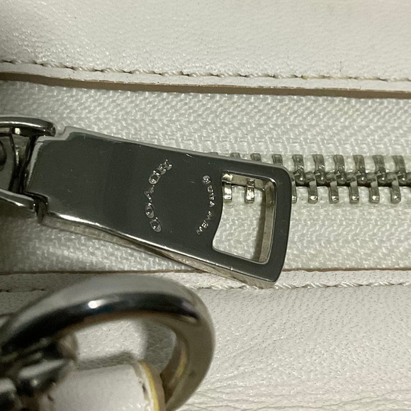 COACH CROSBY CARRYALL IN CROSSGRAIN LEATHER GOLD/CHALK - Picture 14 of 16